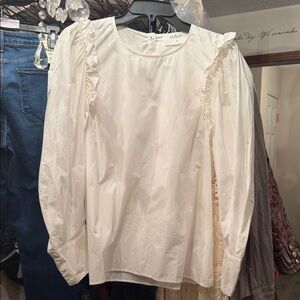 ba&sh Ivory Chemise Tao cotton Blouse US 8